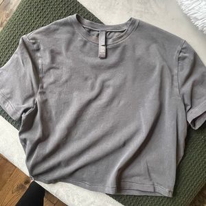 SKIMS Gray Crop Top